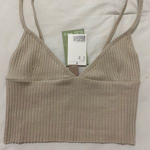 Sand Cropped Tank top